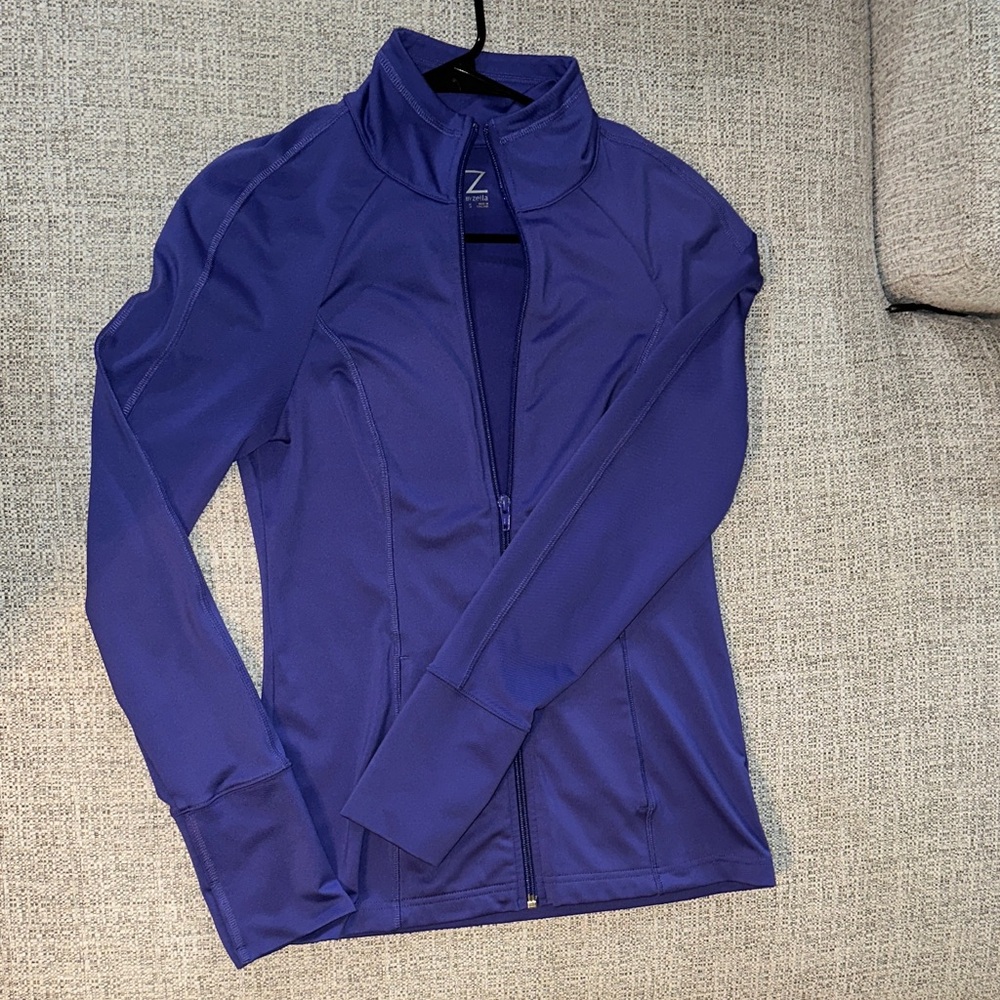 Zella Purple Zip-Up athletic jacket